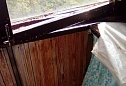 Ремонт деревянной балконной рамы на ул.Кузьмы Чорного
