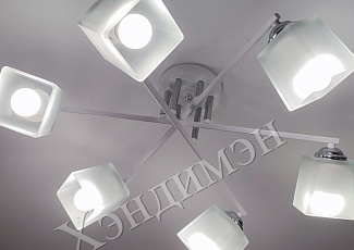 Установка люстр и светильников